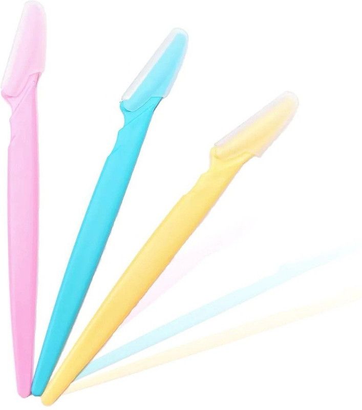 jss creation Eyebrow Painless Facial Hair Remover Razor For Face, Women And Men (3 Pack) Shaver For Men, Women  (Multicolor)