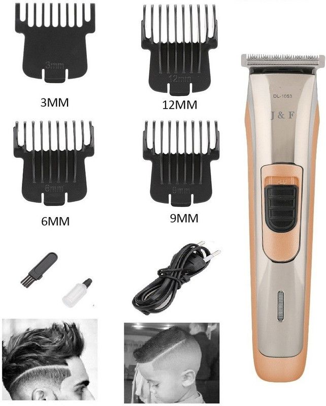 J & F Hinshitshu ( DL-1053 ) Professional Electric Hair Clipper Trimmer 60 min Runtime 4 Length Settings  (Multicolor)