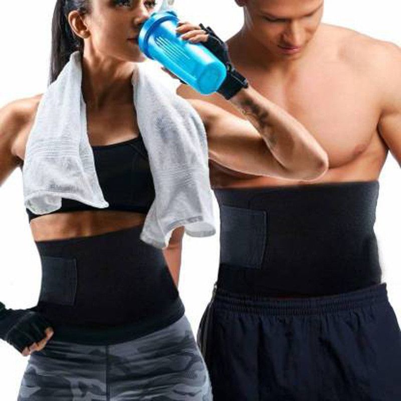 RBS New Quality (2XL SIZE) FITNESS Slimming Belt  (Black)