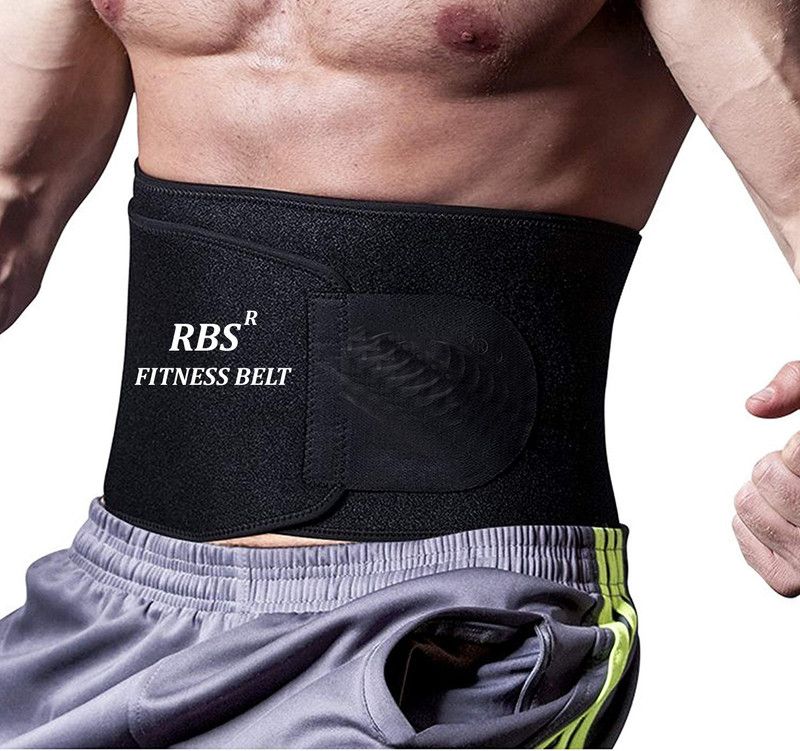 RBS New Soft FITNESS BELT Slimming Belt  (Black)