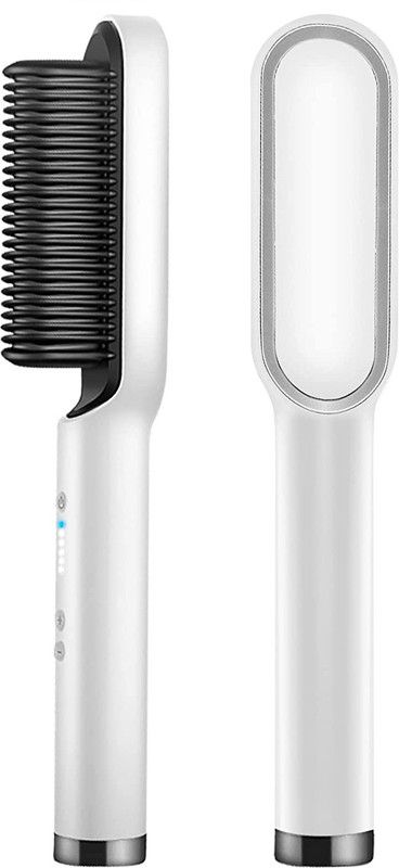 royalchef Hair Straightener Comb for Women & Men Hair Styler multicolor Hair Straightener Comb for Women & Men Hair Styler multicolor Straightener Brush Hair Straightener  (White)