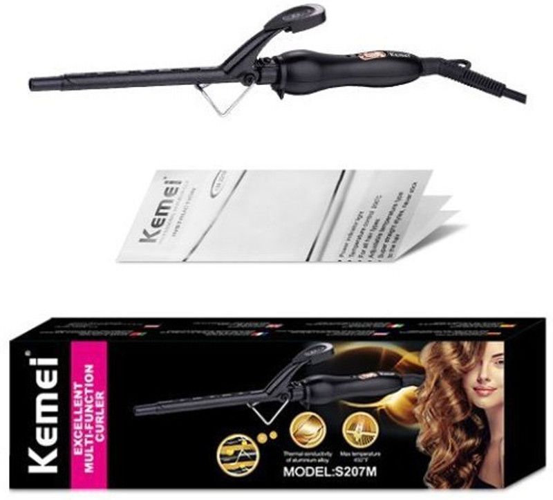 Kemei Professional Feel Hair Curler For Women- [ Curling The Hair Without Damage ] Electric Hair Curler Hair Curler  (Black)