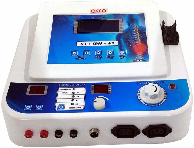 ACCO Physiotherapy Combo Machine IFT Tens MS US with deep heat for Pain Relief 5 in 1 ift tens ms machine Electrotherapy Device  (combomachine6)