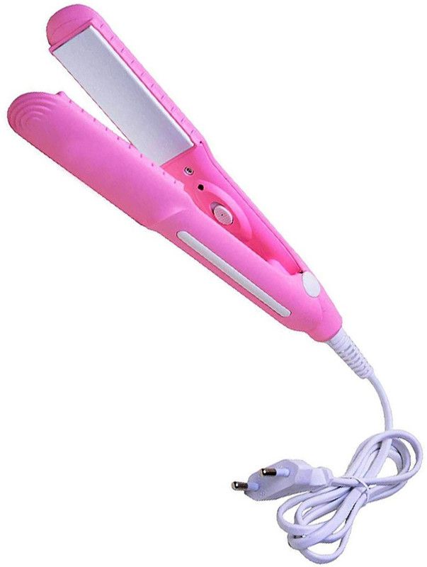 Nirvani Hair Straightener with Ceramic Coated Plates & Quick Heat-Up SX-8006 Hair Straightener  (Pink)