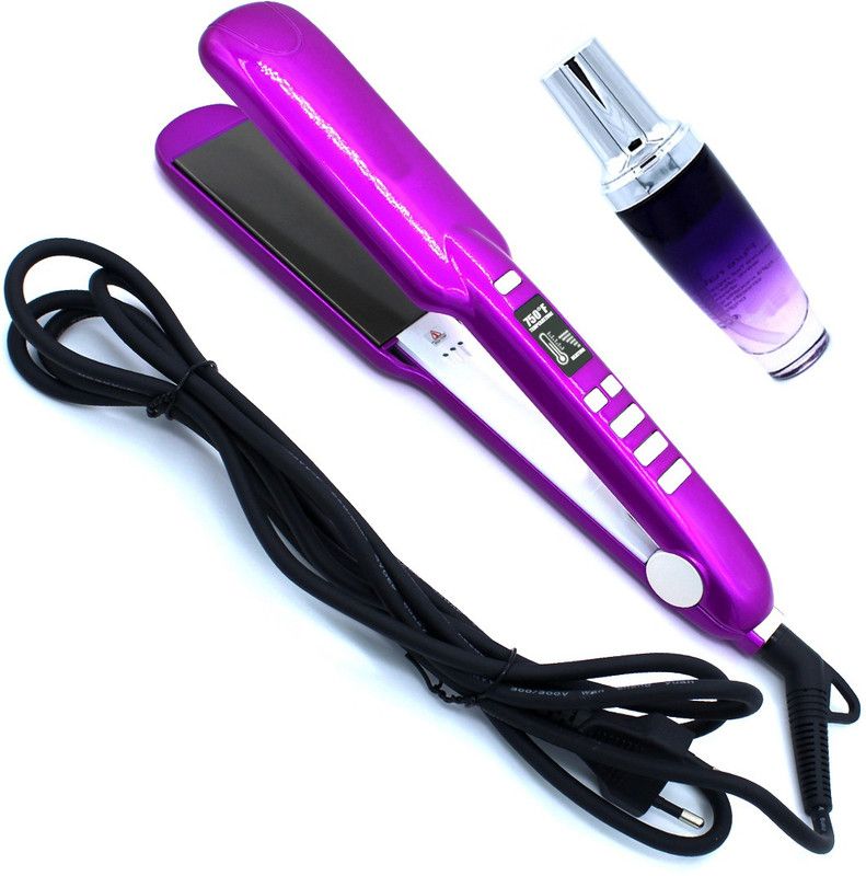 DSSP Professional Silk Smooth Hair Styling Ceramic Anti-Static Flat Hair Iron Professional Heat Up 80W Hair Straightener With (2 Year Warranty) E1 Hair Straightener  (Multicolor)