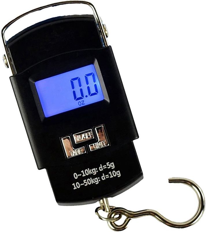 Qozent 50Kg Portable Digital Luggage Scale MC130 Weighing Scale  (Black)