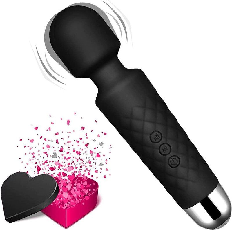 MUSLEK Handheld Wand Massager Vibrator M123 Personal Body Wand Massager Vibrator Mini Handheld Rechargeable Waterproof M123 Massager  (Multicolor)