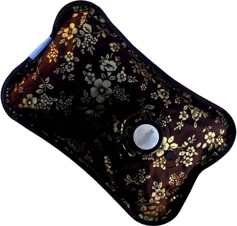 MEZIRE Multiprint Original Rechargeable Electric 1 L Hot Water Bag (Multicolor) For Joint & Muscular Pain Heating Pad