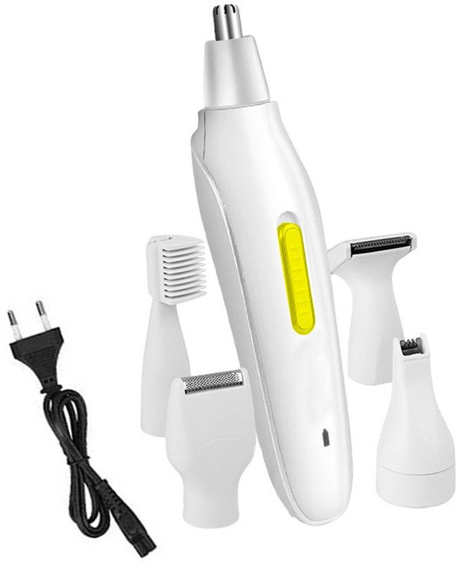 KMEY Home 5 in1 Nose Hair Trimmer Men Ear Nose Trimmer Removal Clipper Grooming Kit 45 min Runtime 5 Length Settings  (Multicolor)
