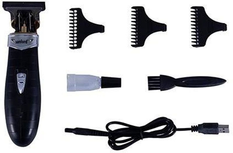 Sanford SF1956 Rechargeable Trimmer Trimmer 70 min Runtime 5 Length Settings  (Black)