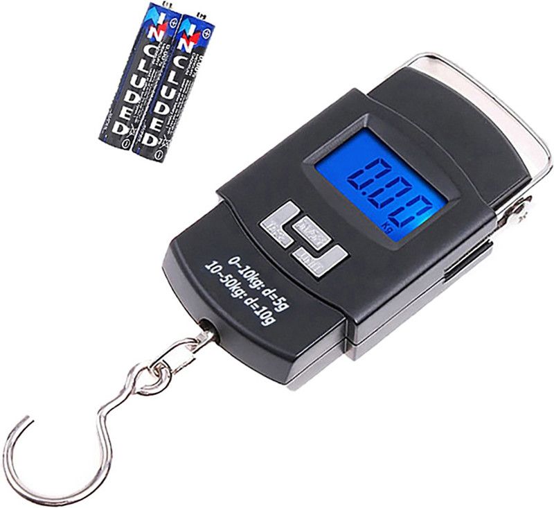 Kelo Suitcase Weighing Machine- digital luggage weight machine 131/KKaj Weighing Scale  (Black)