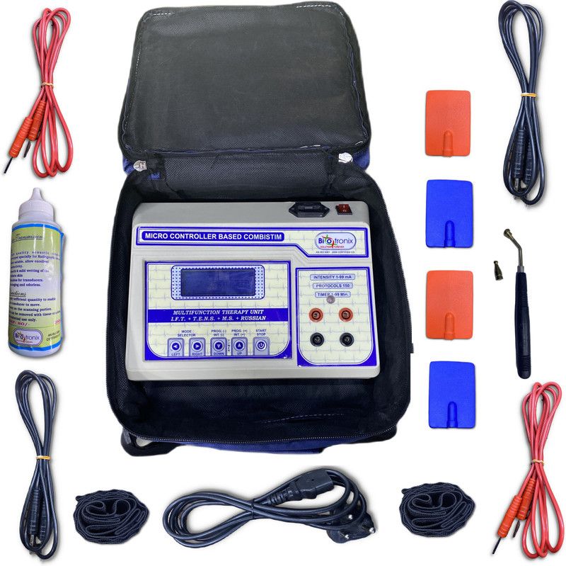 Biotronix IFT (Interferential Therapy) 150 Pre Program LCD with TENS MS Russian Current Interferential Therapy 150 Pre Program LCD Display Electrotherapy Device  (SFBCI002)