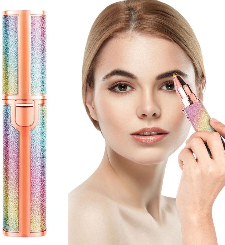BeeDuck Electric Portable Mini Eyebrow Shaper, Face, Nose, Ear Hair Removal Trimmer Pen Trimmer 120 min Runtime 0 Length Settings  (Multicolor)