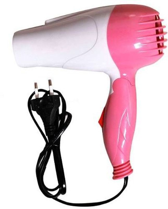 Jack Klein Professional Salon N1290 Foldable Hair Dryer 2 Speed Control J424 Hair Dryer  (1000 W, White, Pink)