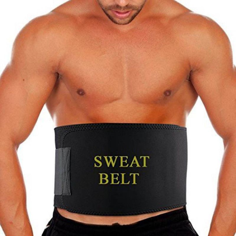 RBS New Heavy Quality {S SIZE} Adjustable Sweat Slimming Belt (Black) Slimming Belt  (Black)
