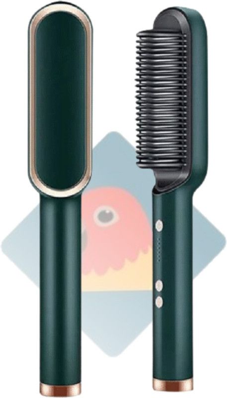 FINCH Hair Straightener Comb for Women & Men Hair Style RP-074 Hair Straightener Brush  (Multicolor)
