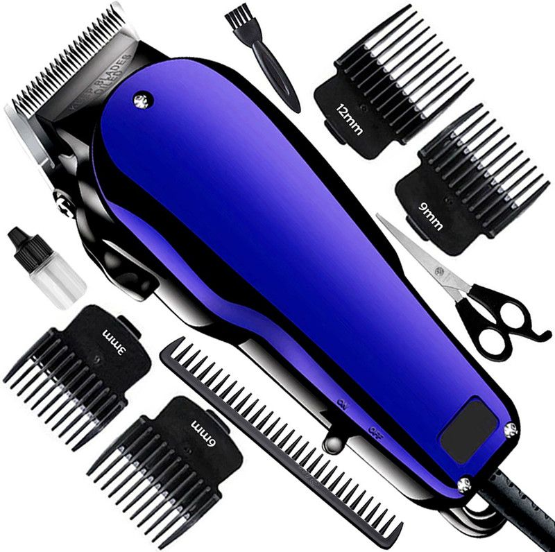 GMIE C Waterproof Corded Beard Mustache Trimmer Hair Clipper (0.5mm to 12mm Range) Fully Waterproof Trimmer 0 min Runtime 4 Length Settings  (Multicolor)