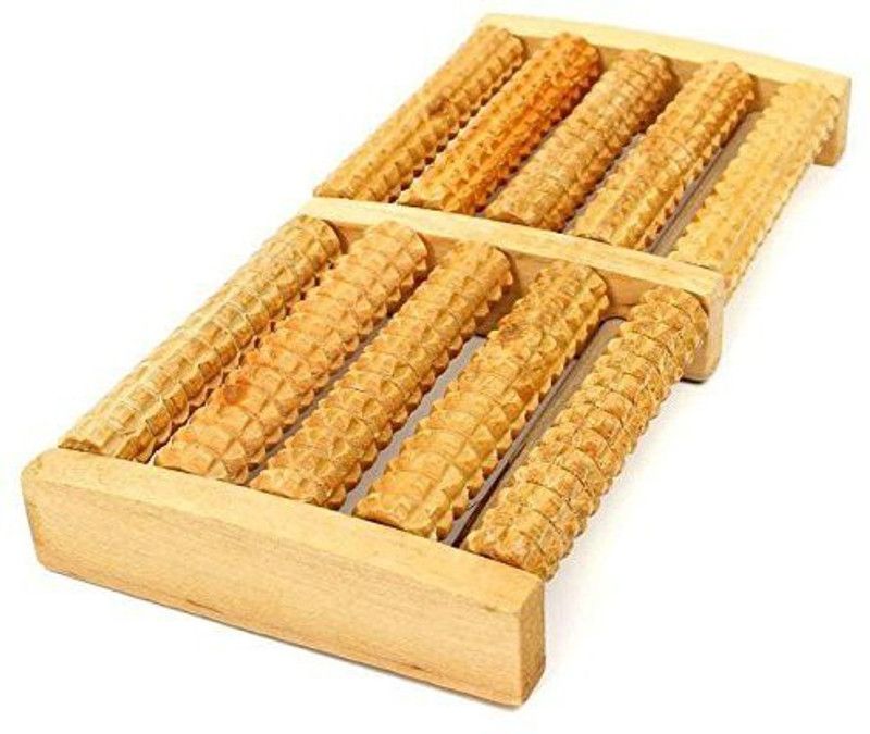 DEVCHHAYA ENTERPRISE Wooden Massager Roller Body Stress Acupressure Acupuncture Foot Massager Wooden Massager Roller Body Stress Acupressure Acupuncture Foot Massage Massager  (Multicolor)