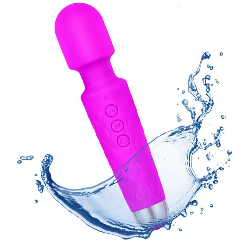 RBS Body Massager Machine with 20 Vibration Modes, 8 Speeds Rechargeable Full Body Massager for Pain Relief, Cordless Handheld Vibration Massager  (PURPAL)