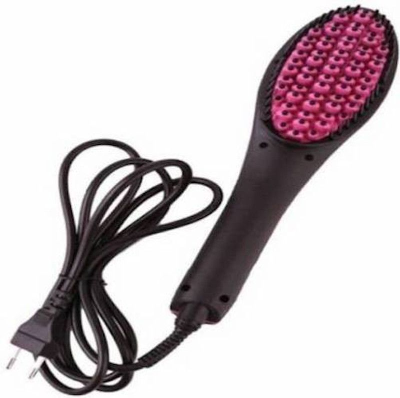 Pitambara Simply Straight Ceramic Brush with Lcd Display Simply Straight Ceramic Brush with Lcd Display Hair Straightener Brush  (Multicolor)