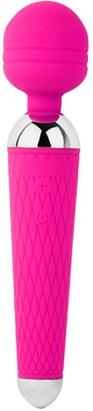 NIVKART MASS1 Eva Cordless Rechargeable Personal Body Wand Massager Machine with 28 Vibration Modes & Water Resistant(Pink) Massager  (Pink)