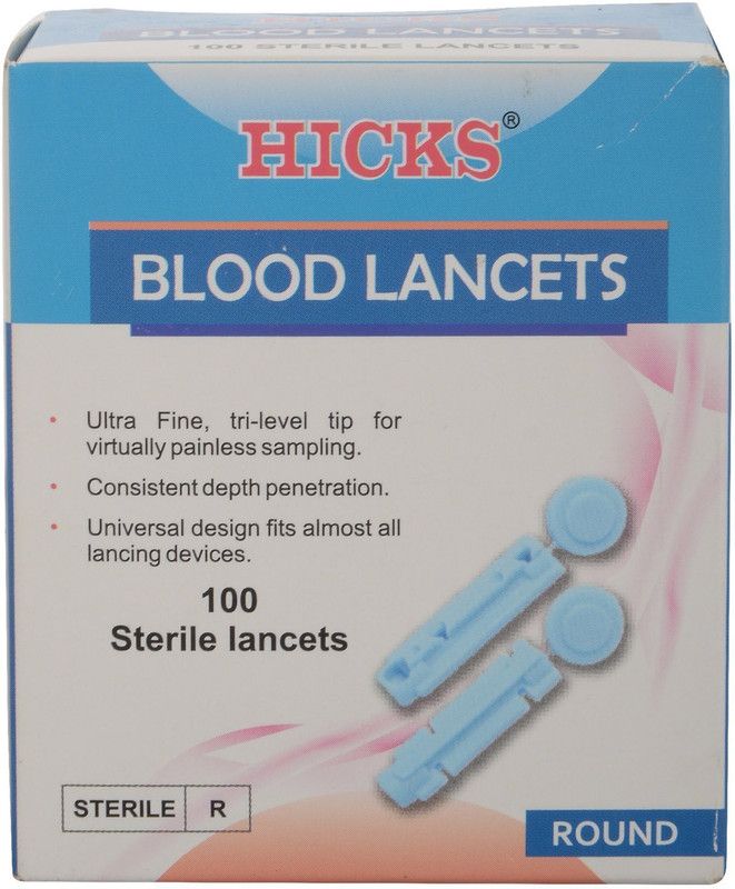 Hicks ROUND Glucometer Lancets  (100)