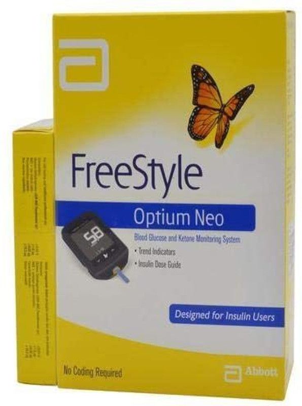 Free Style Optium Neo Blood Glucose Monitoring System (Only machine without Strip) Glucometer  (Black)