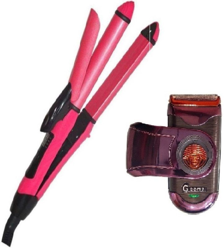 POCKETFRIENDIES TRIMMER AND HAIR STRAIGHTNER (MULTICOLOR) (PACK OF 2) Personal Care Appliance Combo  (Hair Straightener, Trimmer)