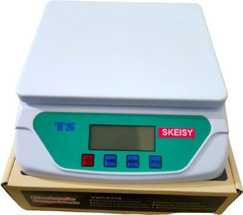 Skeisy ts-500 Electronic/Digital Compact Weighing Scale (White, 30 kg) Weighing Scale Weighing Scale  (White)