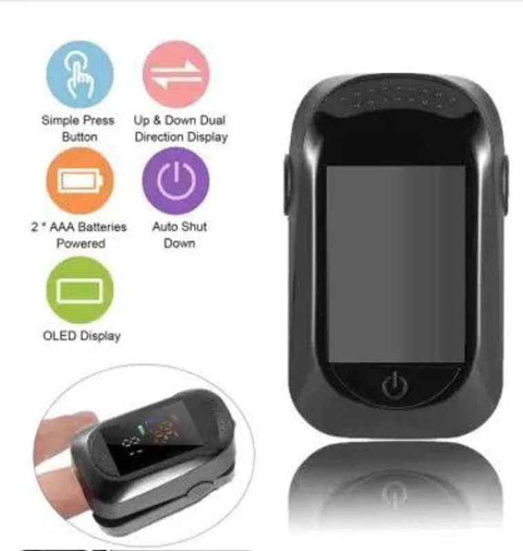 sair Pulse Oximeter SPO2 Accurate Heart Rate Monitor Finger Tip Pulse Oximeter  (Black)