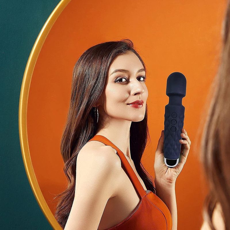 MUSLEK Handheld Wand Massager Vibrator M133 Personal Body Wand Massager Vibrator Mini Handheld Rechargeable Waterproof M133 Massager  (Multicolor)