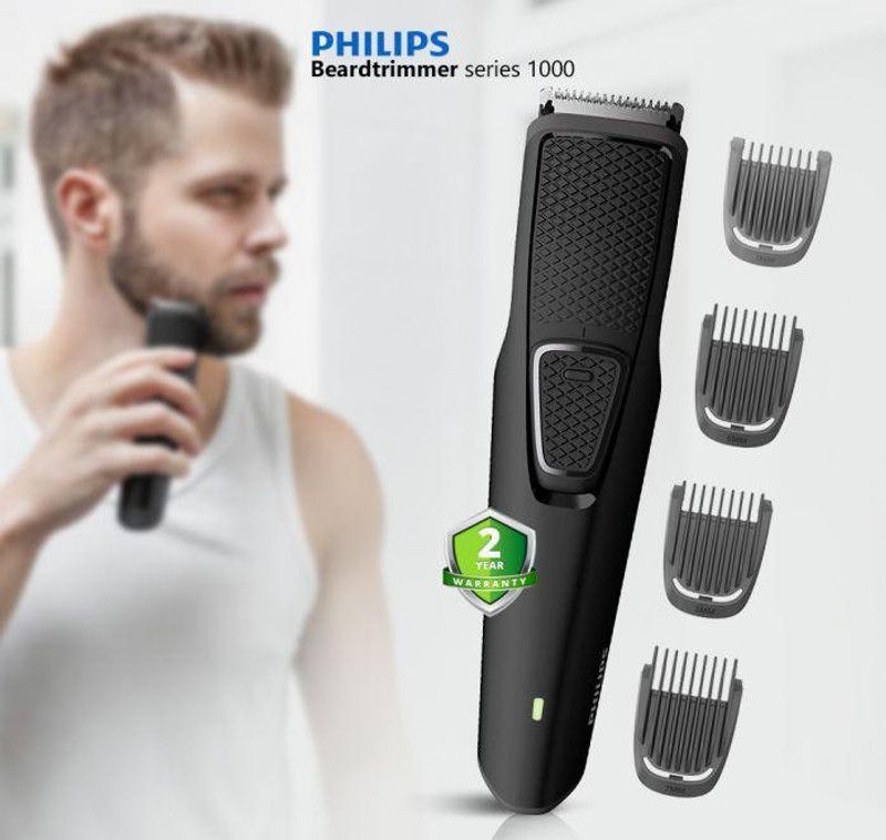 PHILIPS original 1215 Trimmer 60 min Runtime 5 Length Settings  (Black)