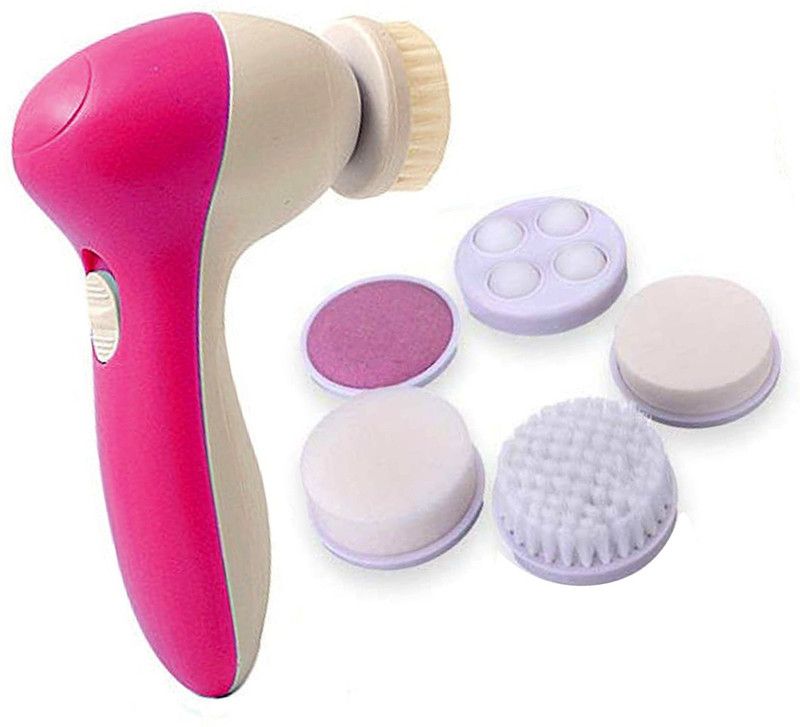 JPRO D Compact 5 in 1 Face Massager Battery Operated Massager AE8782 Massager  (White)
