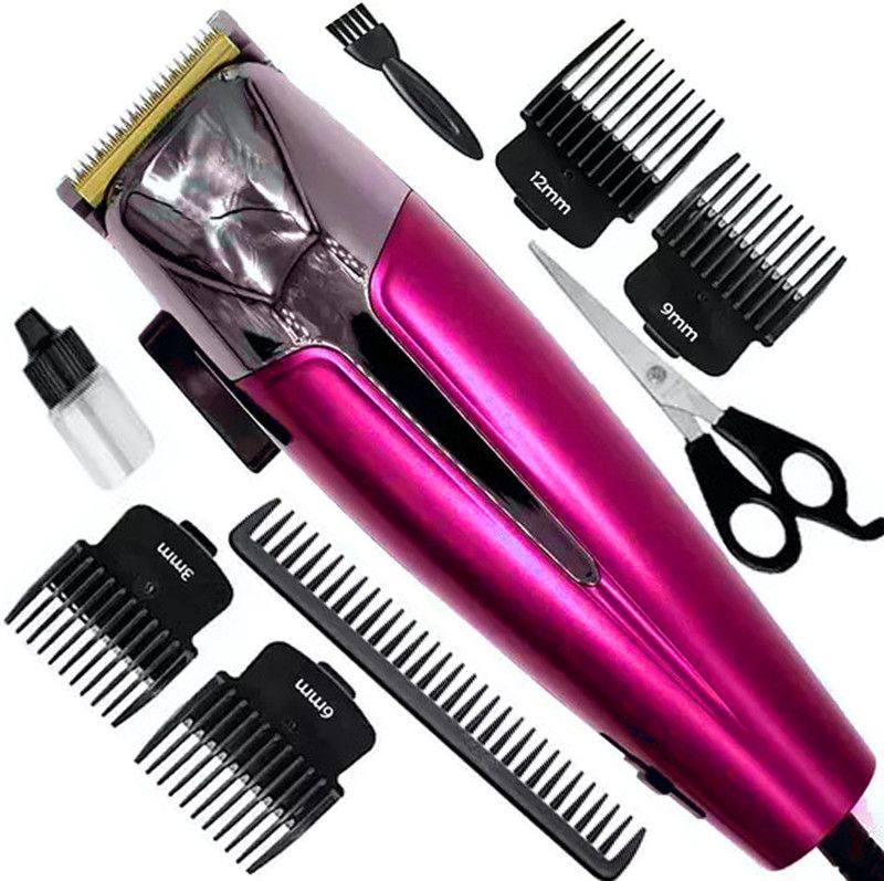KMI Stylish Corded Professional Hair Trimmer Trimmer 0 min Runtime 5 Length Settings  (Multicolor)