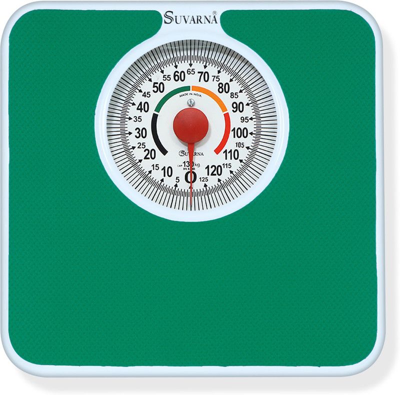 SUVARNA Mechanical BR9011ARROW, India's First Needle Rotating, Capacity: 130KG Weighing Scale  (Green)