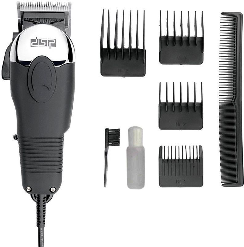 DSP Heavy weight Sound Proof Professional Electric Hair trimmer Trimmer 60 min Runtime 4 Length Settings  (Black)