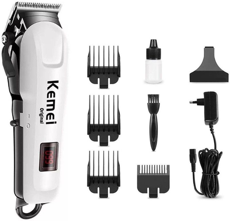 WAIKIL KM - 809A trimmer Trimmer 240 min Runtime 5 Length Settings  (White)