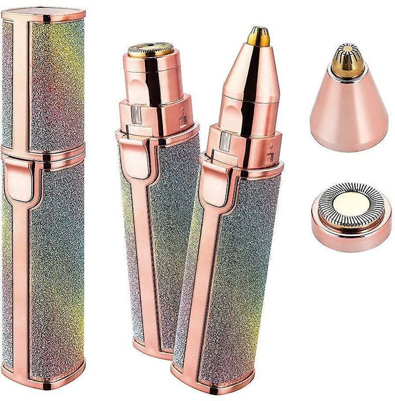 geutejj Flowless Women's and man Face Hair Remover Machine for Upper Lip, Chin, Eyebrow Trimmer 30 min Runtime 4 Length Settings  (Multicolor)