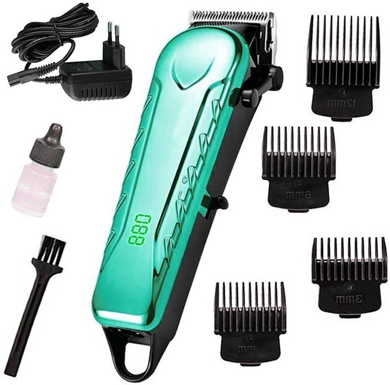 JHFYTGD Professional Rechargeable Hair Clipper Haircut Machine LCD display Body Groomer 240 min Runtime 4 Length Settings  (Multicolor)