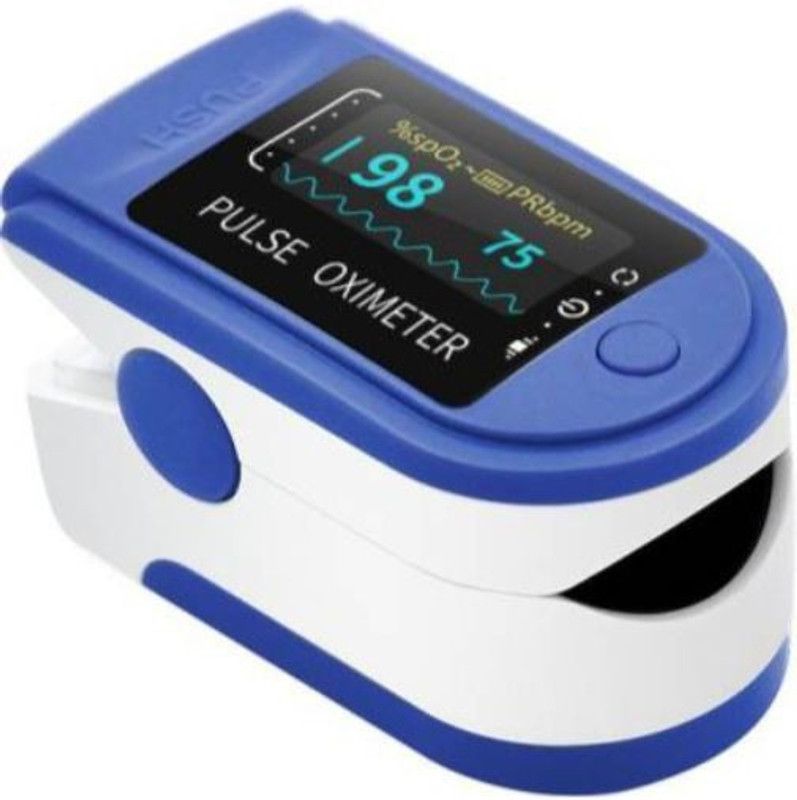 GUGGU SDF_564V_Pulse Oximeter Finger Oximetry SPO2 Blood Oxygen Saturation Monitor Heart Rate Monitor Rotatable OLED Digital Display Portable with Batteries and Lanyard Pulse Oximeter Pulse Oximeter  (Multicolor)