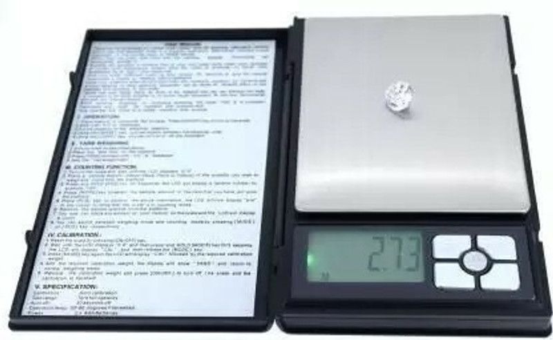 Nac Global Notebook/Diary Series Electronic weighing scale with 600gm capacity Gold Weight Machine Ideal for Gold & Silver Ornaments Kitchen Jewellery Weighing Scale  (black)