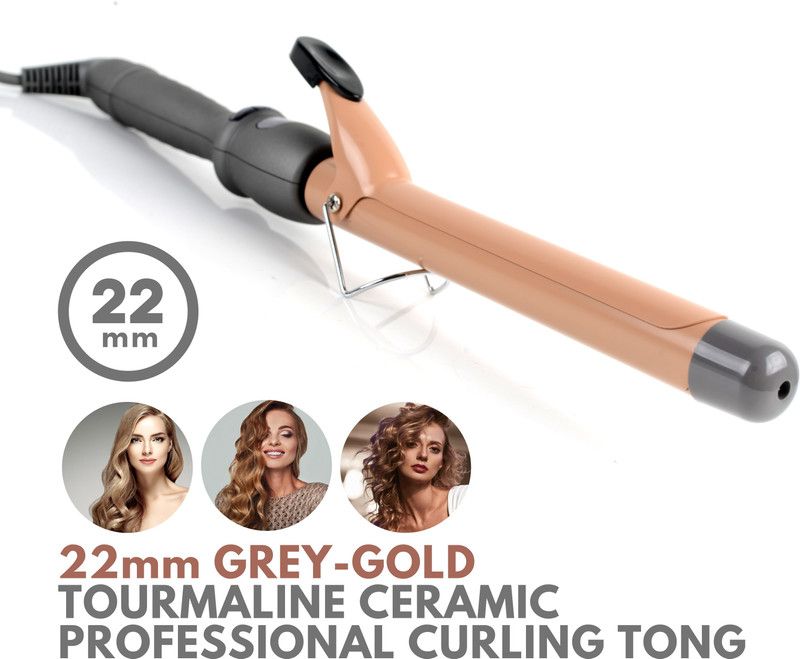Alan Truman Professional Ceramic Hair Curler - 22mm Electric Hair Curler  (Barrel Diameter: 22 mm)