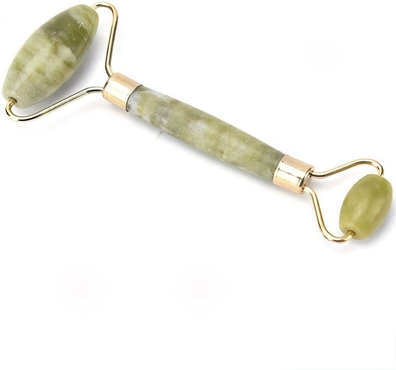 Anirudh Trader Smooth Facial Roller & Massager Natural Massage Jade Stone 1 pcs Massager  (Green)