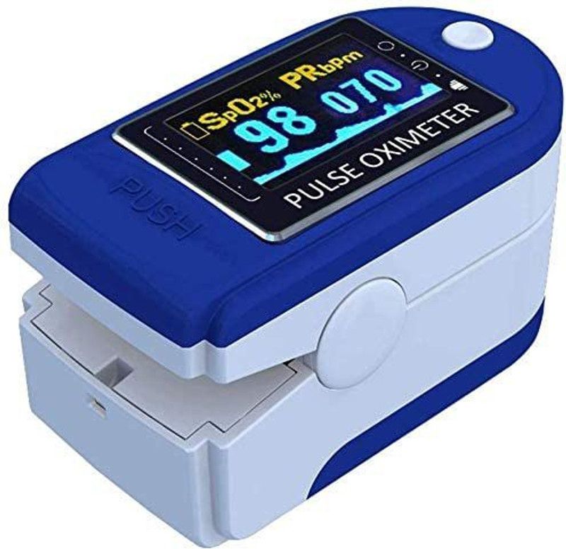 Champs Creation Most Recommended Pulse Oximeter Finger Oximetry SP-O2 Blood Oxygen Saturation Monitor Heart Rate Monitor Rotatable OLED Digital Display Pulse Oximeter Pulse Oximeter  (Blue)