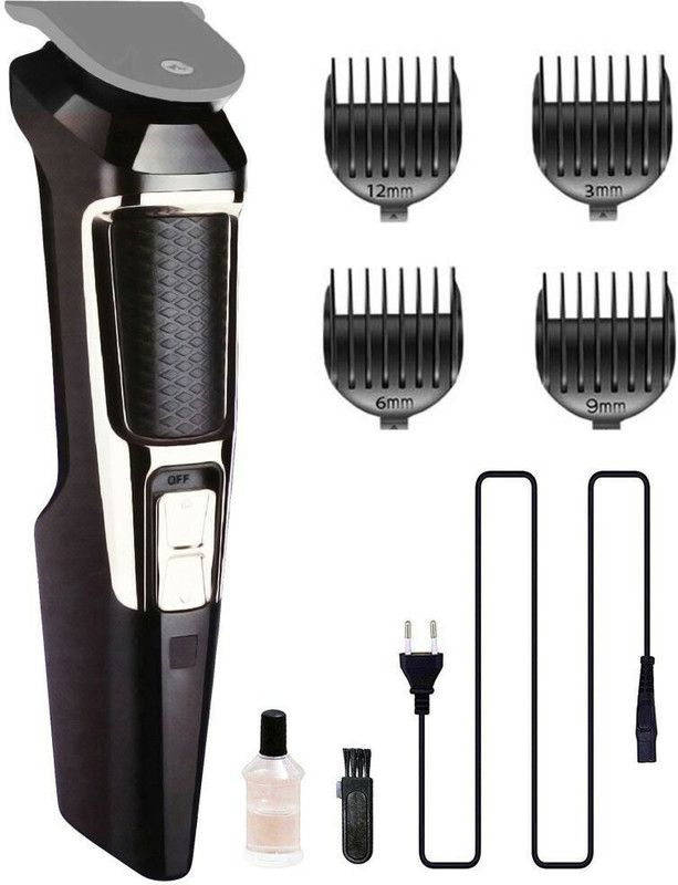 Drake Rock Light RL-TM9100 Cordless/Rechargeable, Durable Battery, 3 watt Hair Clipper Trimmer 100 min Runtime 15 Length Settings  (Black)