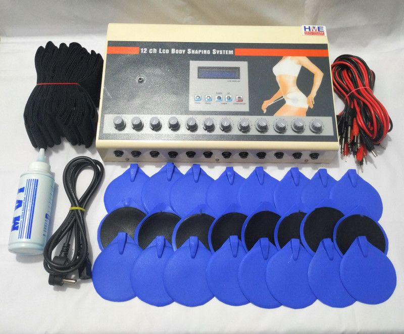 HEALTHCARE HME LCD 12 Channel Body Shaping System Slimming Machine For Weight Loss ELECTROTHERAPY UNIT Electrotherapy Device  (hme - 63)
