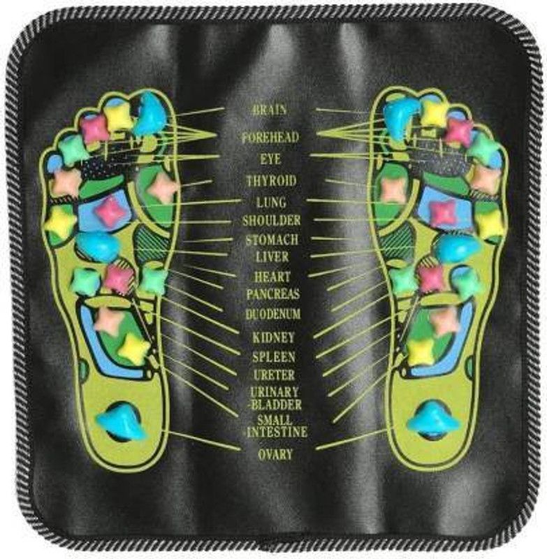M MOD CON Relief - Useful for Heel/Knee/Leg pain Deluxe foot power mat Foot Massager Accupressure Foldable Foot Mat Massager Blood Circulation magnetic therapy Massager  (Multicolor)
