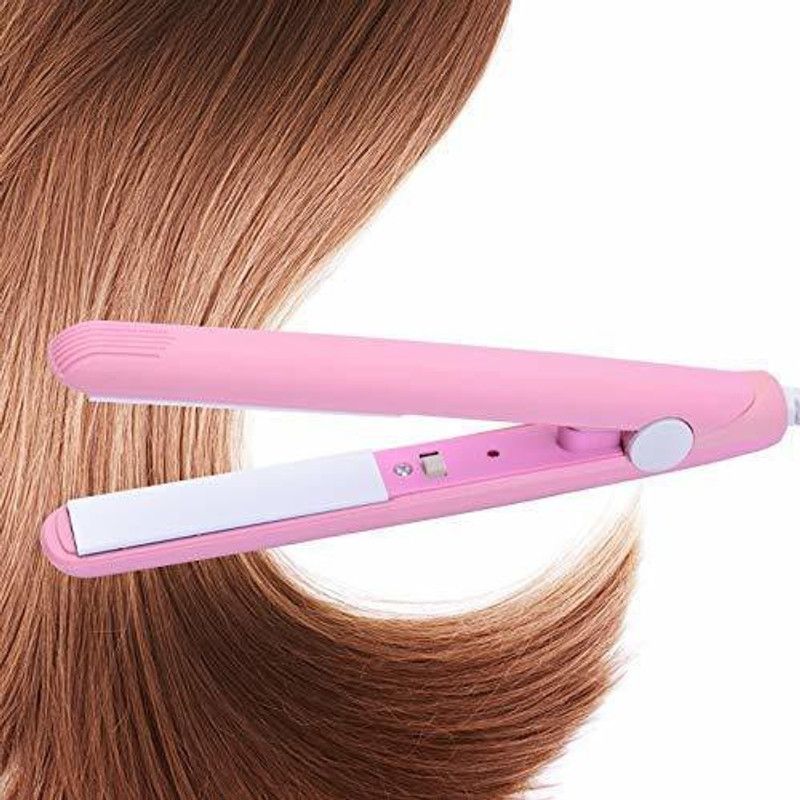 favoru Portable Mini Ceramic 220V Crimper Set of 1 Hair Straightener Hair Straightener Hair Straightener  (Multicolor)
