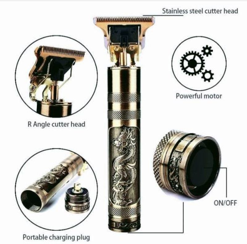 U Z A N Professional Maxtop t99 Golden Metal Body Trimmer Haircut Grooming Kit N65 Trimmer 120 min Runtime 4 Length Settings  (Rose Gold)