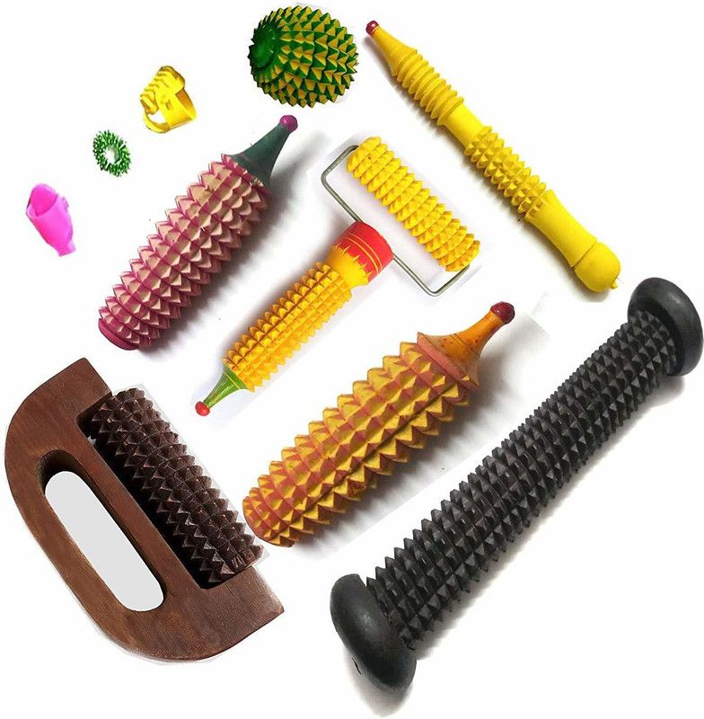 YKID Accupressure 12 Accupressure Combo Massager Tools MULTI COLOUR Massager  (Multicolor)